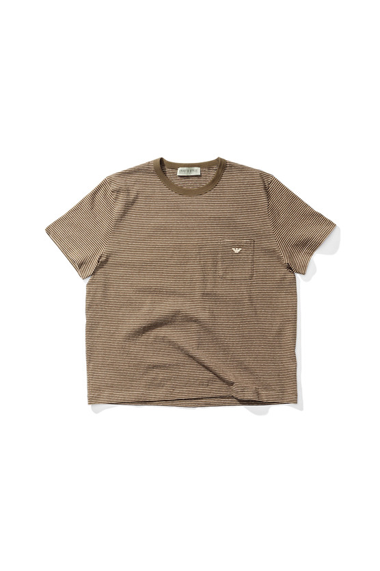 トップス OURLEGACY x Emporio Armani Tasca T-Shirt Our Legacy - Tasca T-shirt Macchiato Stripe