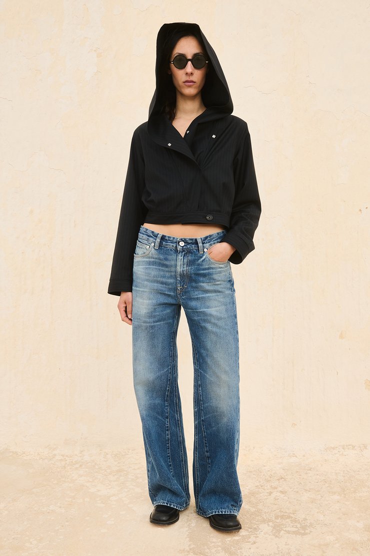 パンツ OUR LEGACY TREBLE CUT Indigo Butterfly M Our Legacy - Treble Cut Indigo Butterfly