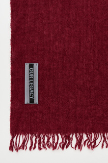 Our Legacy - Our Legacy Cottage Scarf Burgundy Wool