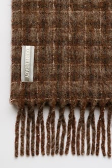 Our Legacy - Estate Scarf Dorf Check Fuzzy Alpaca