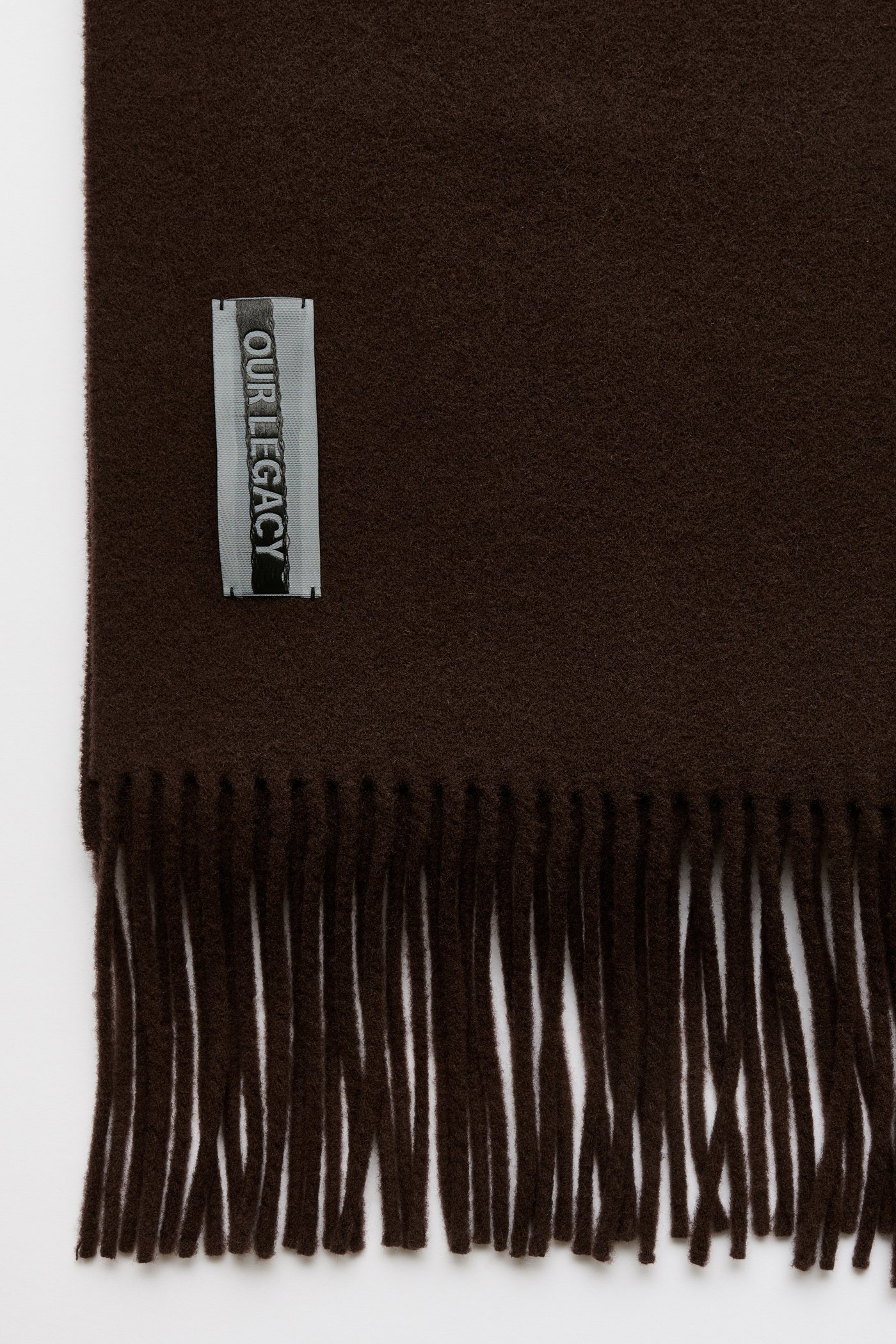【OUR LEGACY】ESTATE SCARF / Black Check Our Legacy - Estate Scarf Black Fuzzy Alpaca