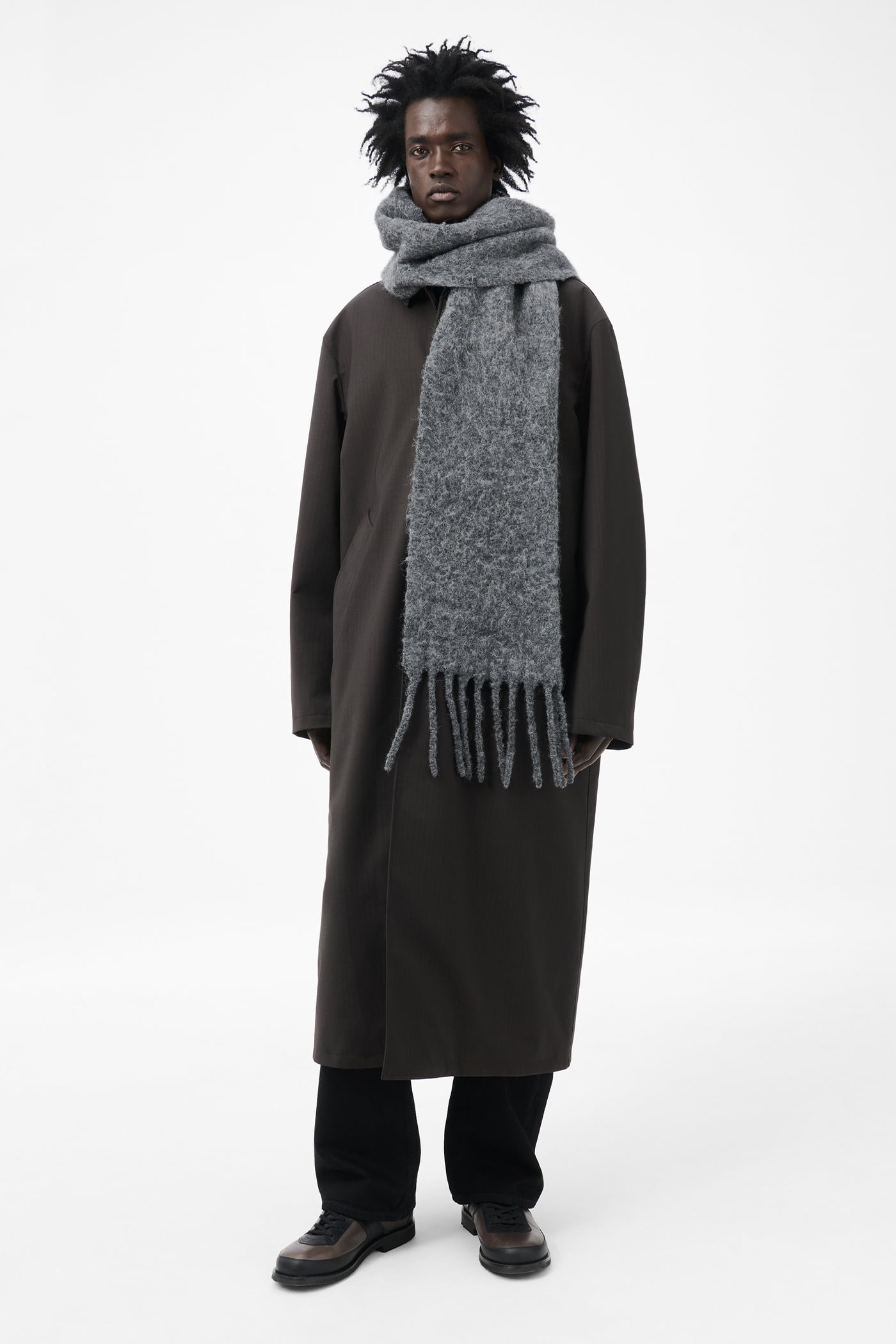 Our Legacy - Estate Scarf Phantom Fuzzy Alpaca