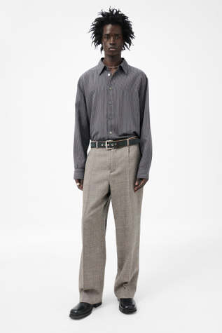 Borrowed Chino Brown Natural Herringbone