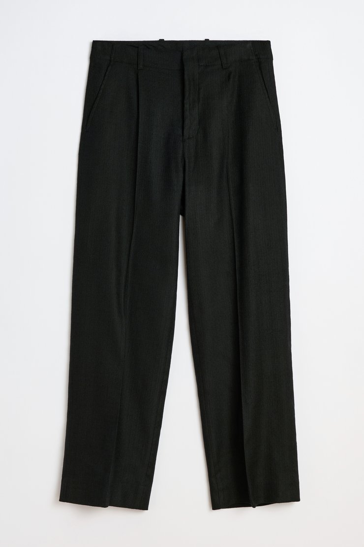 Our Legacy - Our Legacy Borrowed Chino Coal Black Link Stripe Weave