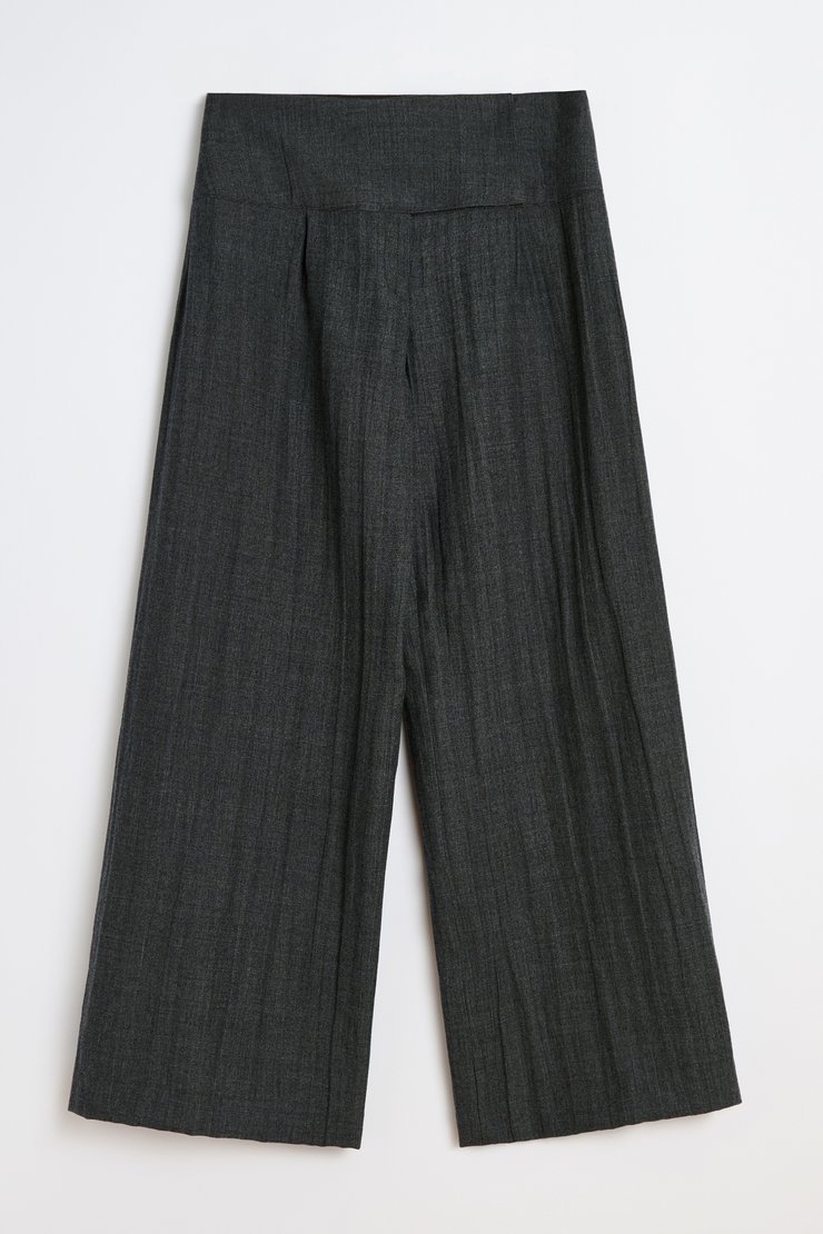 Our Legacy - Girdle Trouser Stone Grey Plisse Wool