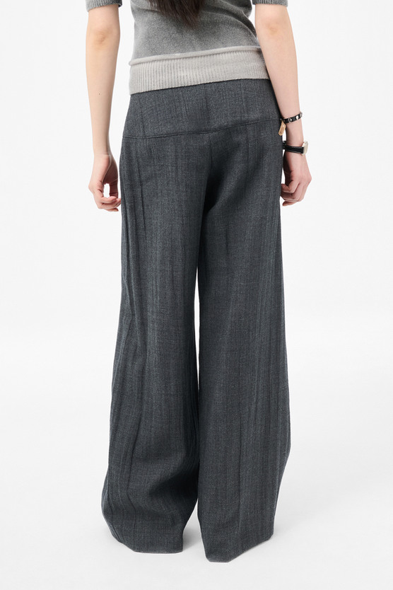 Our Legacy - Girdle Trouser Stone Grey Plisse Wool