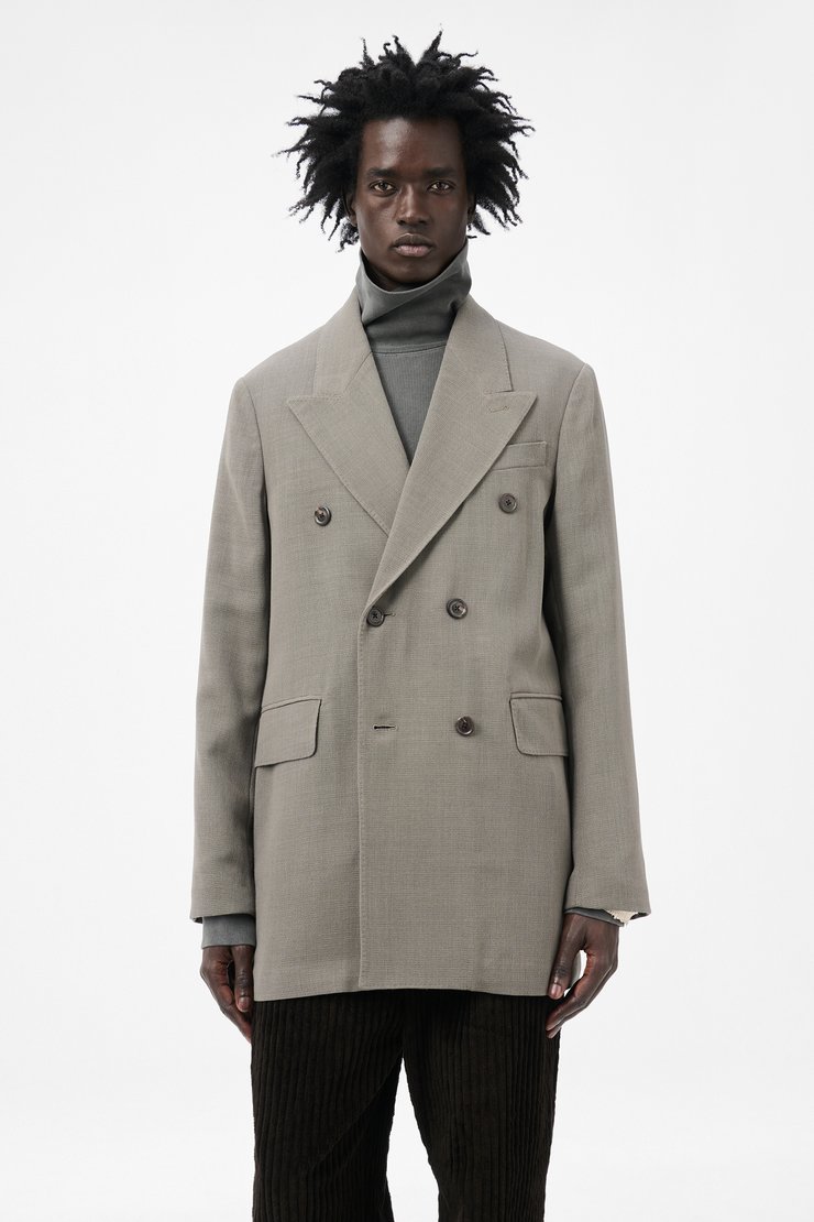 Our Legacy - Sharp DB Blazer Double Grey Weave Wool