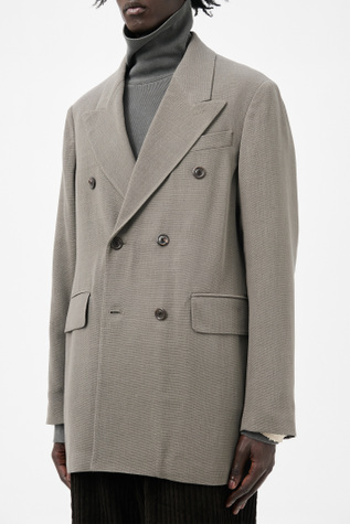 Our Legacy - Sharp DB Blazer Double Grey Weave Wool
