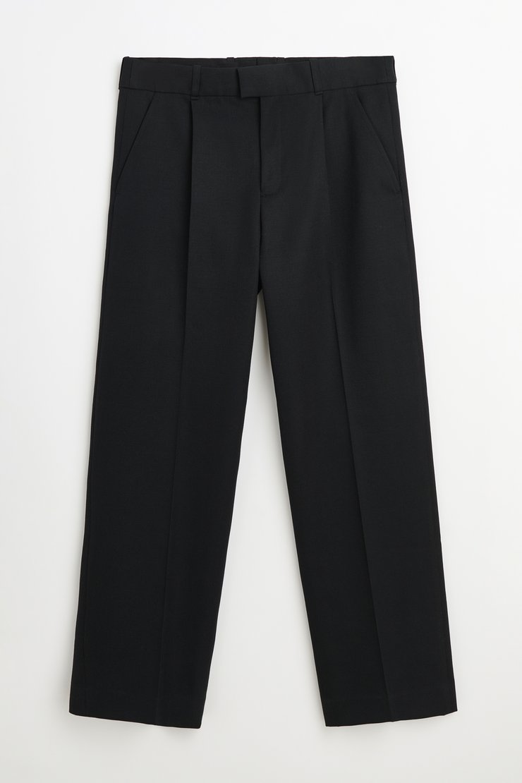 Our Legacy - Our Legacy Borrowed Chino Coal Black Link Stripe Weave