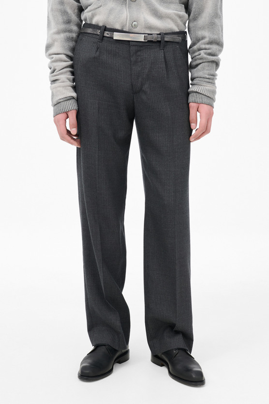 Our Legacy - Slack Trouser Smoke Grey Micro Herringbone