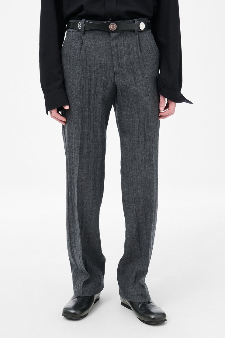 新品正規品 Our Legacy Evening Polo 46 Our Legacy - Evening Polo Black Fuzzy Alpaca