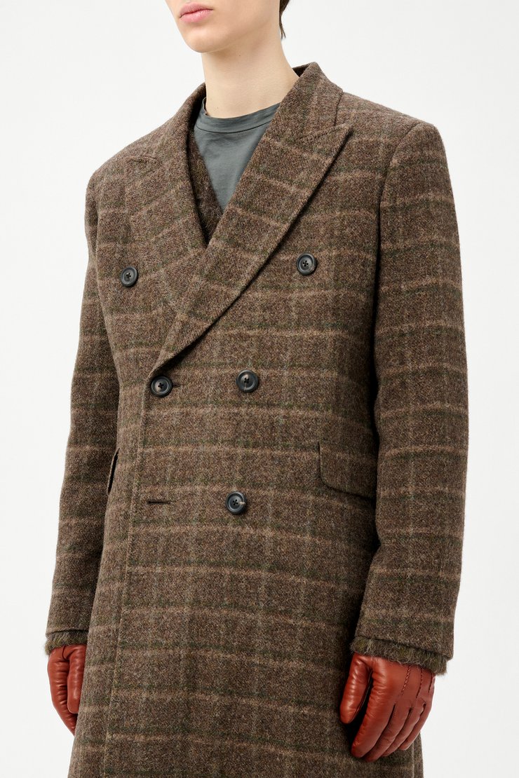 Our Legacy - Our Legacy Whale Coat Dorf Check Boiled Alp Wool