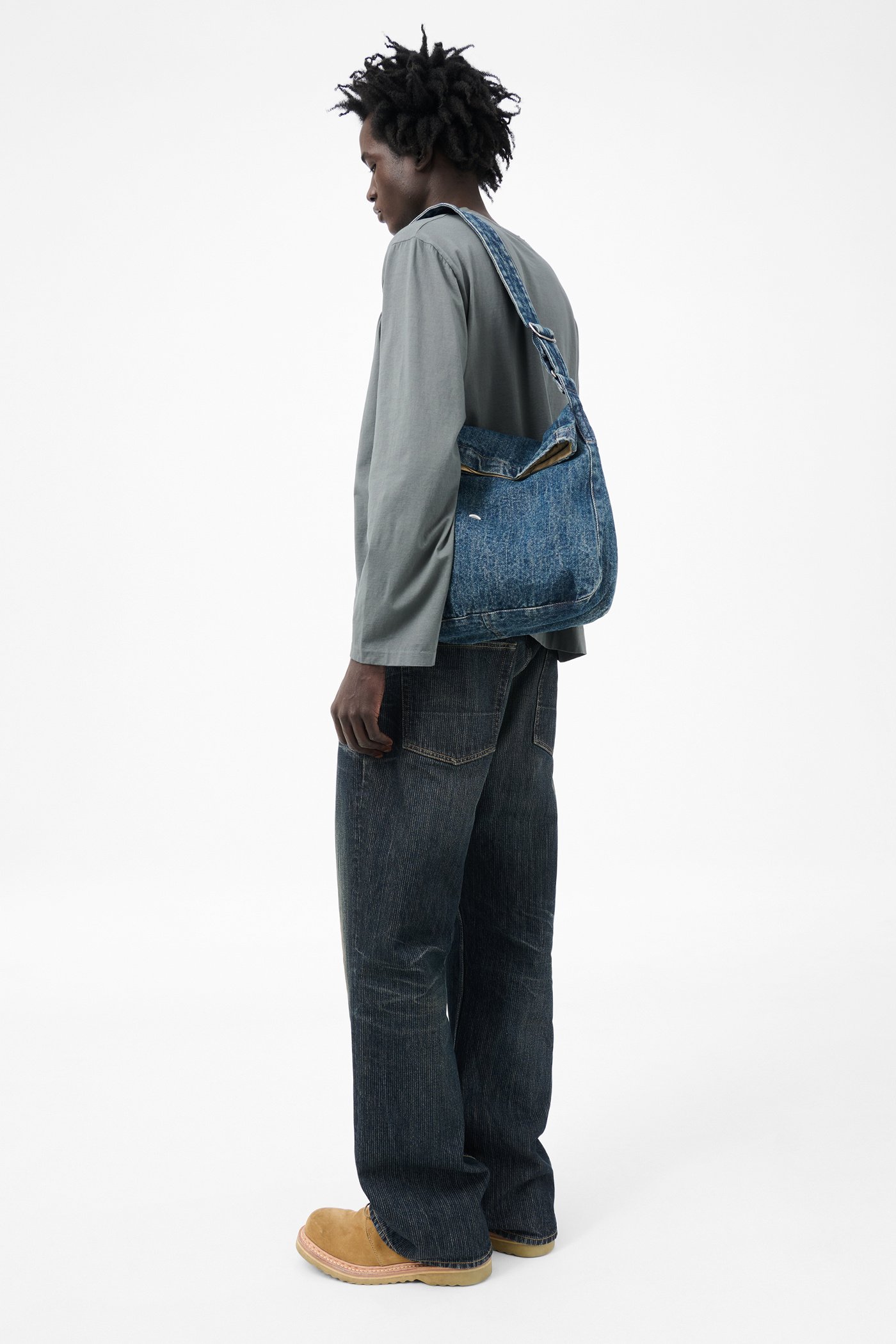 Our legacy drip bag レザー Our Legacy - Drip Bag Real Black Chain Twill