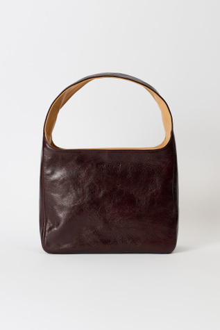Brick Bag Deep Abyss Red Leather