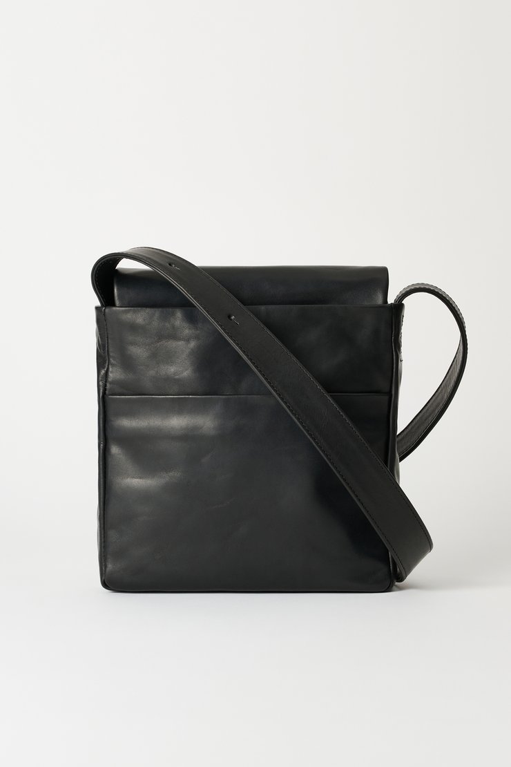 Our Legacy - Drip Bag Malleable Black Bull Hide