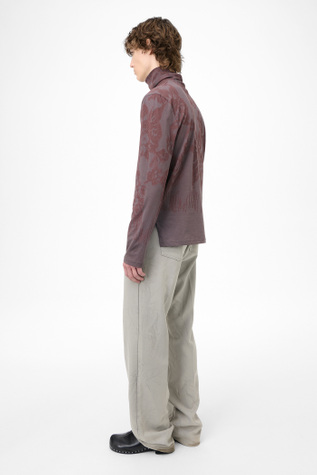 Our Legacy - Our Legacy Tutor Rollneck Tasty Raisin Lace Stencil
