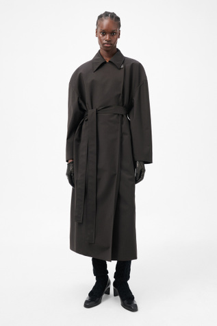 Court Coat Churchill Stripe Membrane Wool