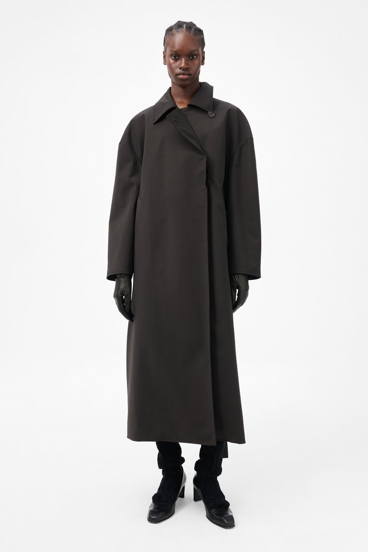 Our Legacy - Our Legacy Court Coat Churchill Stripe Membrane Wool