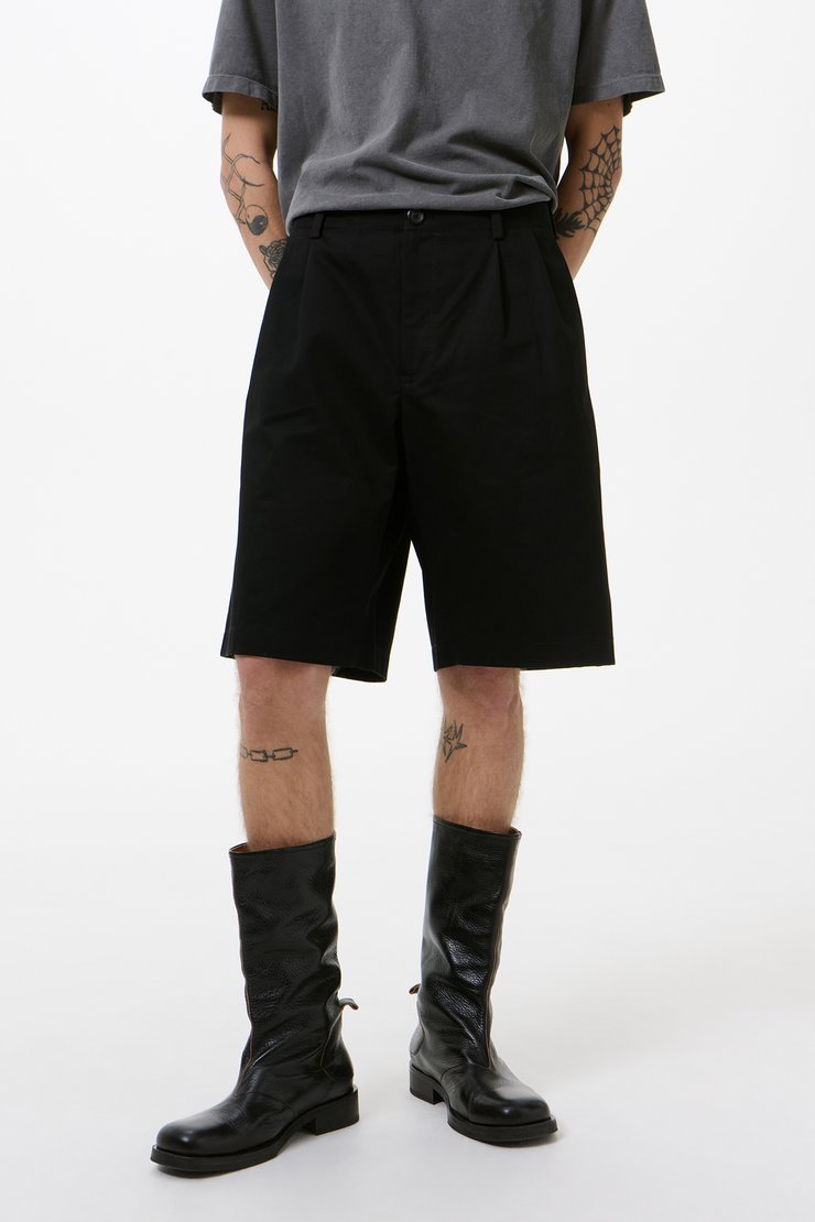Our Legacy - Split Shorts Sage Trail Check Dryline Weave