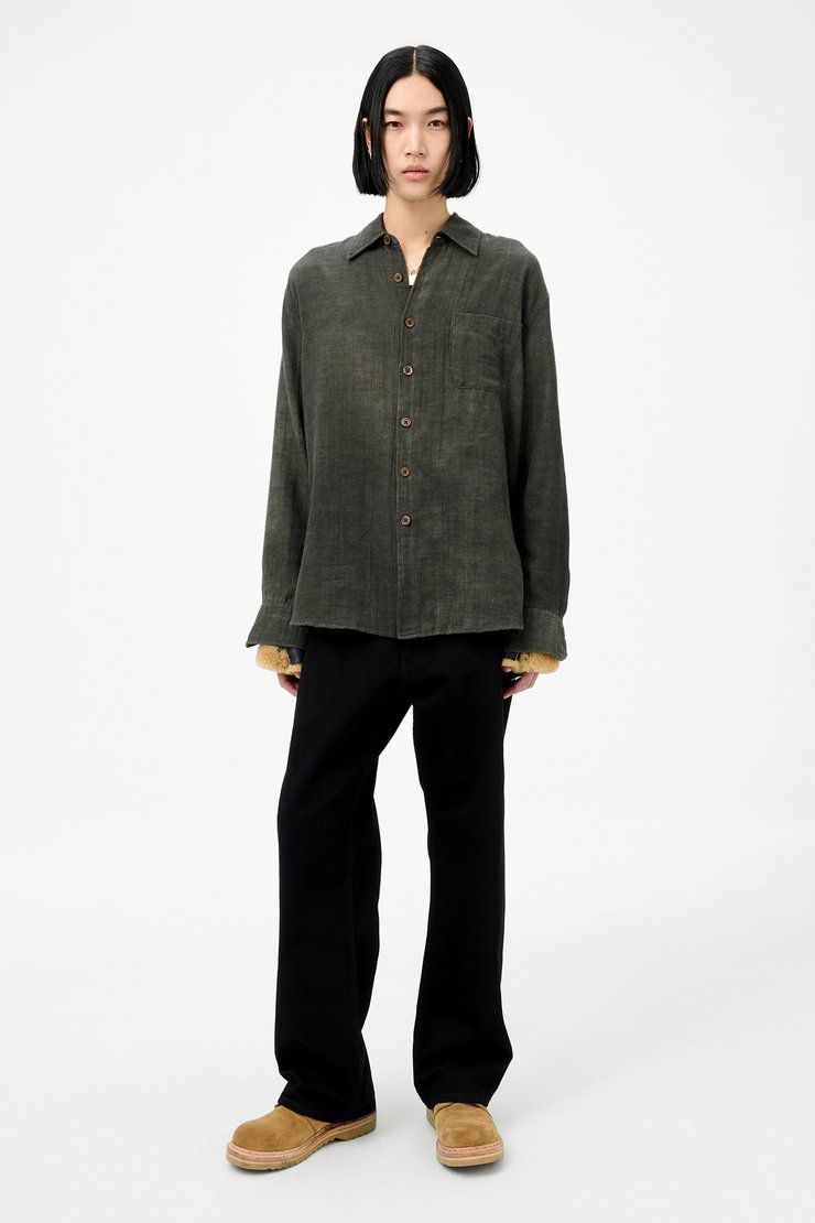 Our Legacy - Above Shirt Dark Cloud Sparse Cotton Wool