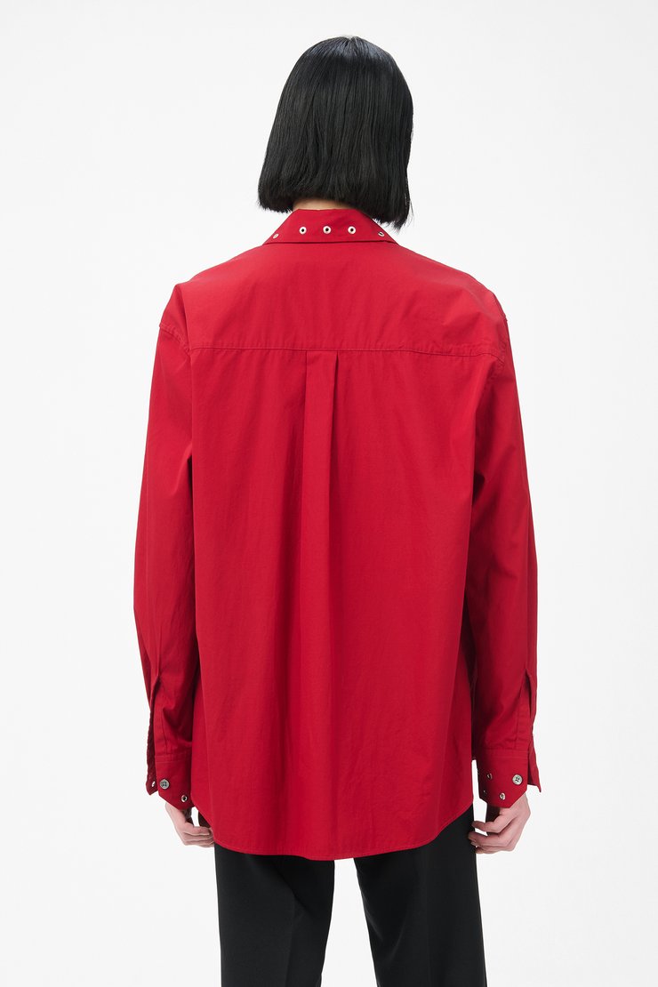 Our Legacy - Above Shirt Lipstick Red Super Poplin