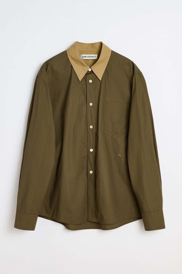 Our Legacy - Beyond BD Shirt Pine Green Super Poplin