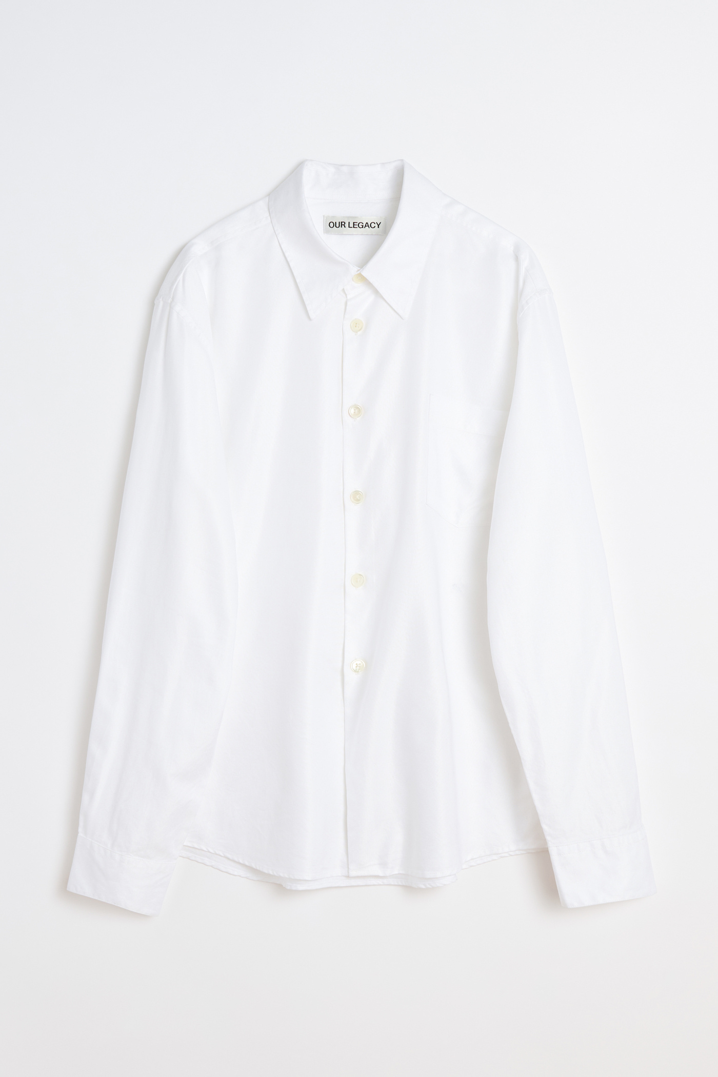 Our Legacy - Box Shirt Shortsleeve White Crochet Weave