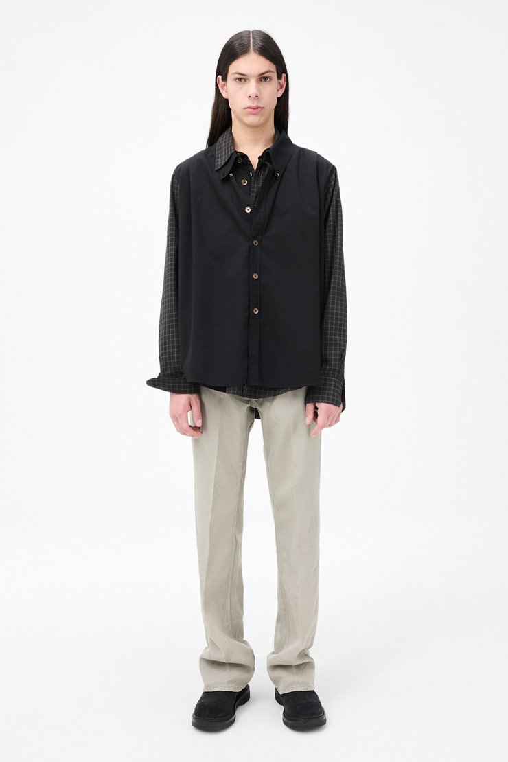 Our Legacy - Double Borrowed Shirt Black Faux Lumberjack Check