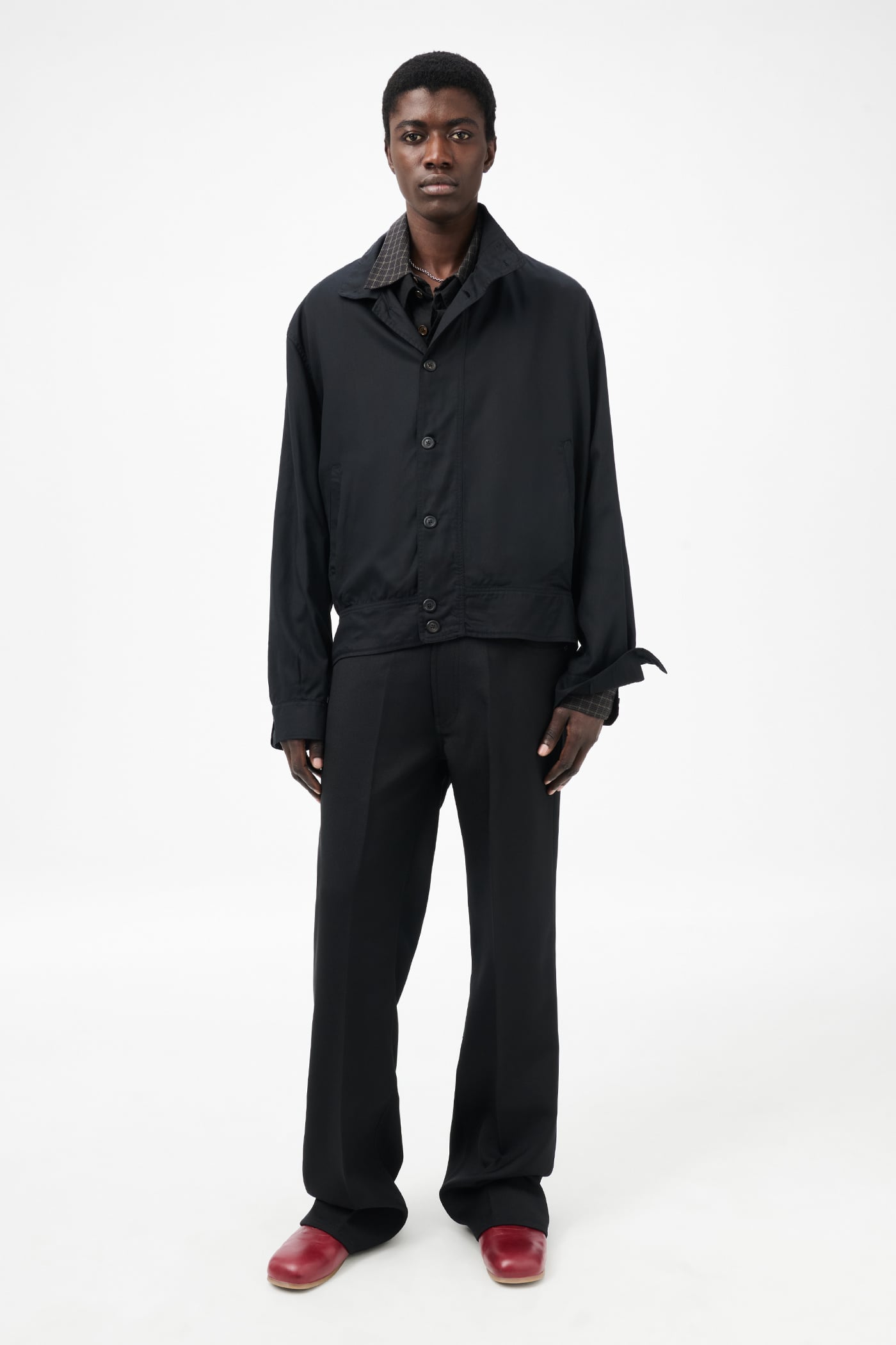 Our Legacy - Mock Bomber Draping Black Lyocell