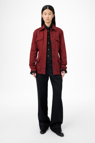 Split Jacket Profound Red Megatwist Twill