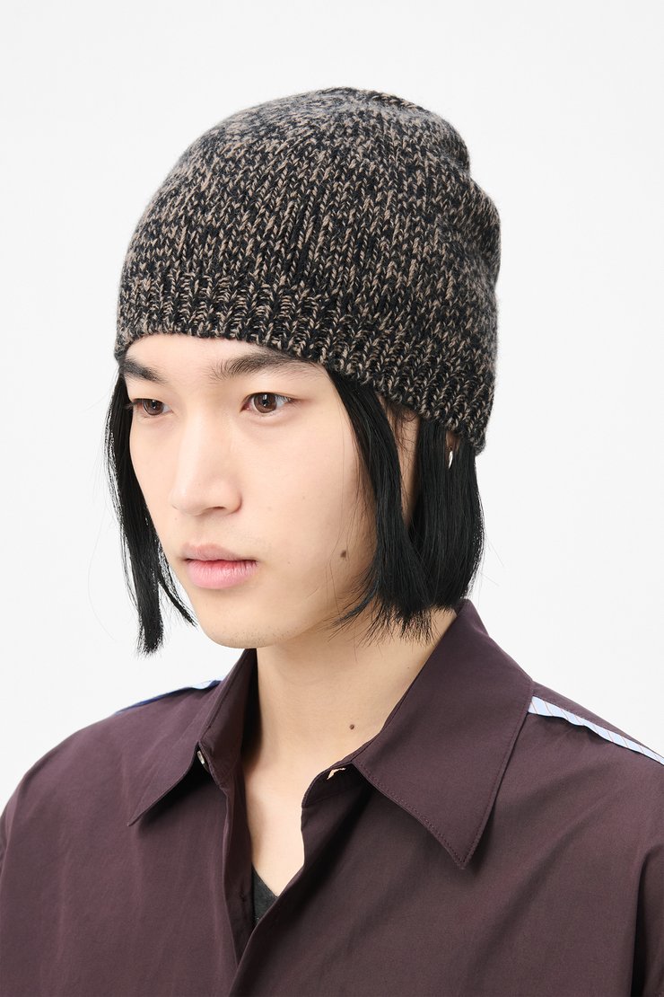 帽子 OUR LEGACY 23AW merino wool knit hat our legacy 23awビーニー OUR LEGACY - KNIT HAT Black Rustic Merino