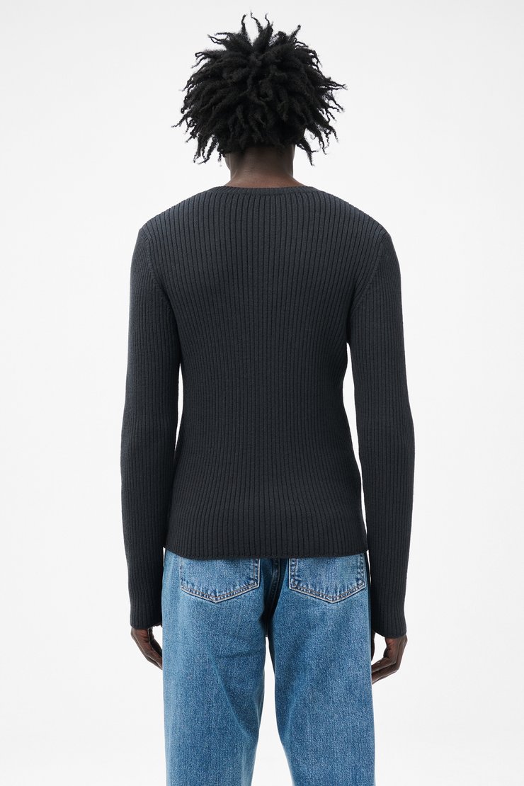トップス 25SS OUR LEGACY RUE V-NECK KNIT Blue Rue V-Neck Sweater by OUR LEGACY on Sale