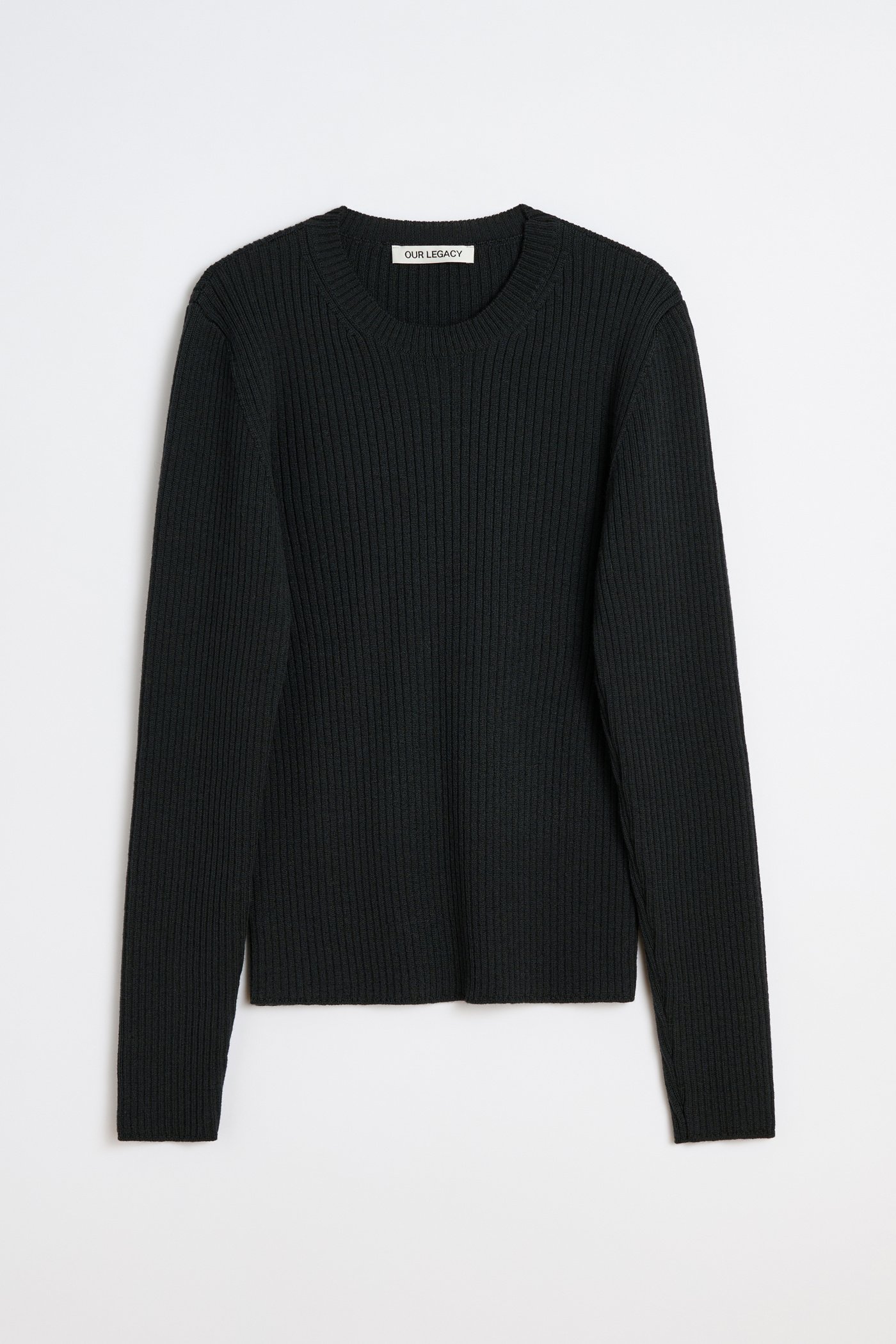 Our Legacy - Compact Roundneck Off Black Rustic Merino