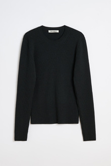 Our Legacy - Compact Roundneck Off Black Rustic Merino