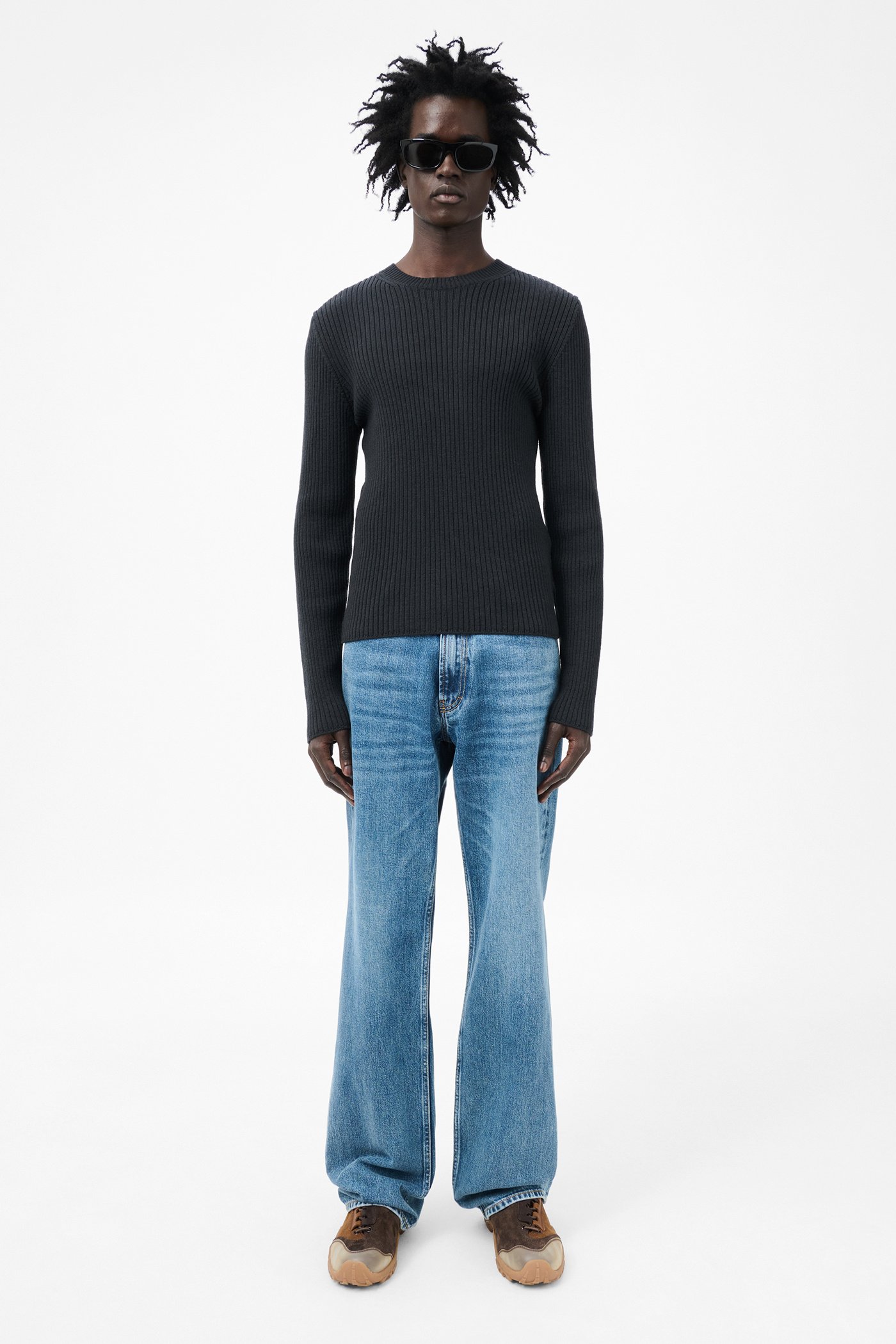 トップス OUR LEGACY 23AW COMPACT ROUNDNECK Our Legacy - Compact Roundneck Fog Clean Cotton