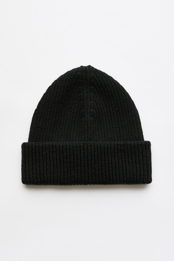 Our Legacy - Knit Hat Black Rustic Merino