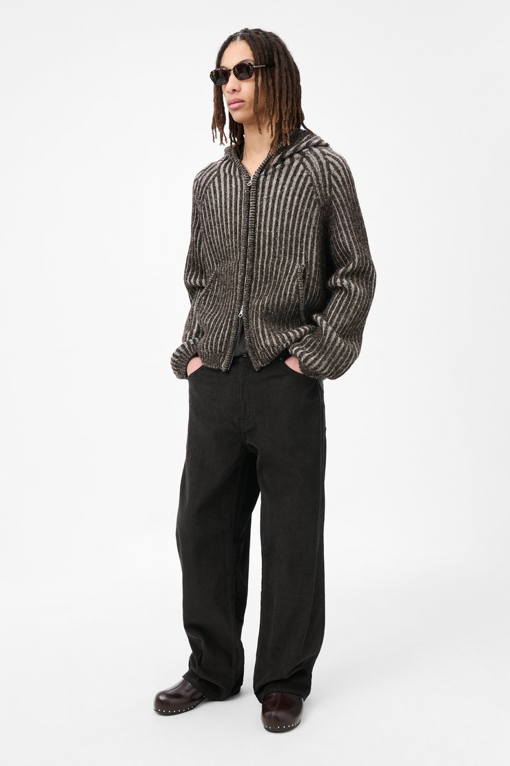 Our Legacy - Full Zip Hood Dorf Check Hairy Wool