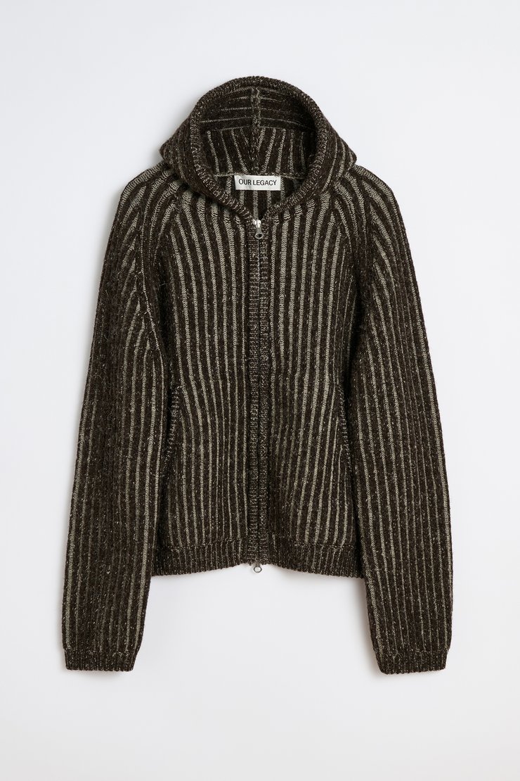 Our Legacy - Level Hood Vanise Brown Stripe Isels Wool