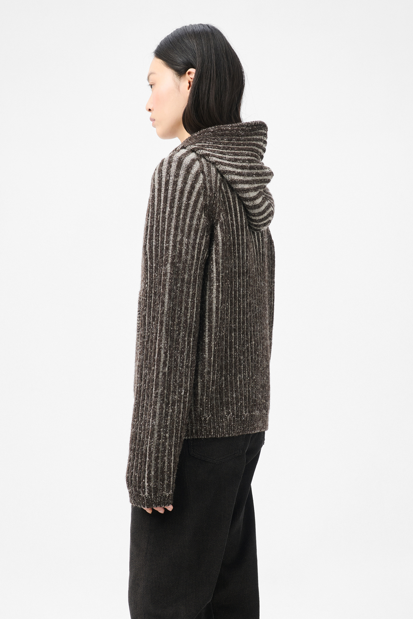 Our Legacy - Level Hood Vanise Brown Stripe Isels Wool
