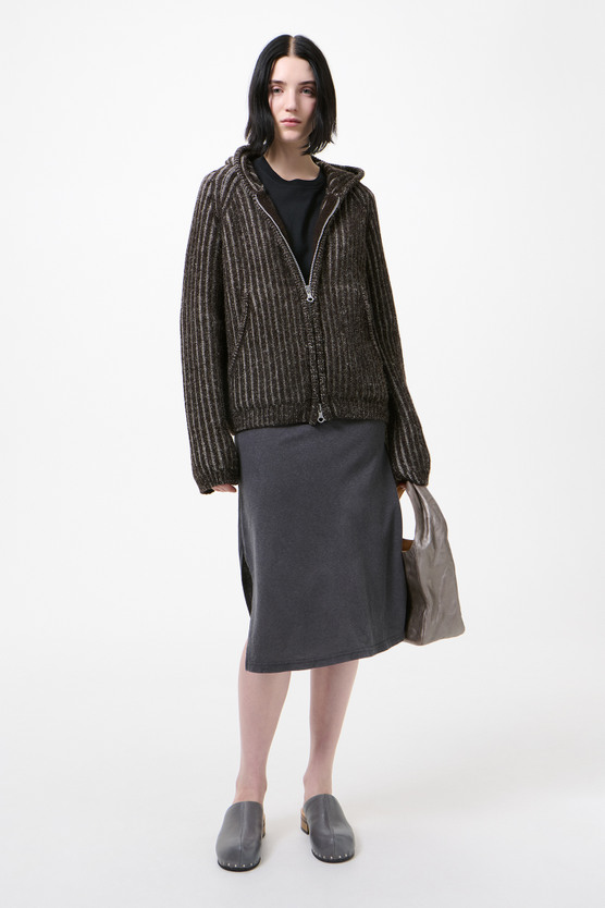 Our Legacy - Level Hood Vanise Brown Stripe Isels Wool