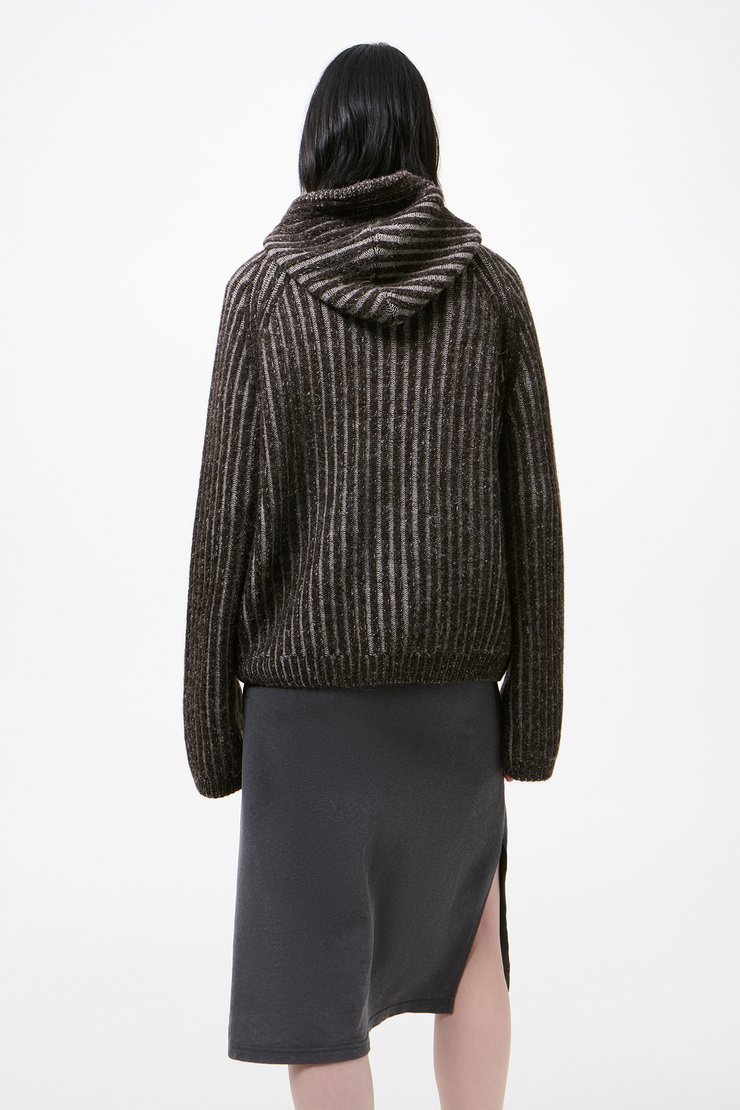 Our Legacy - Level Hood Vanise Brown Stripe Isels Wool