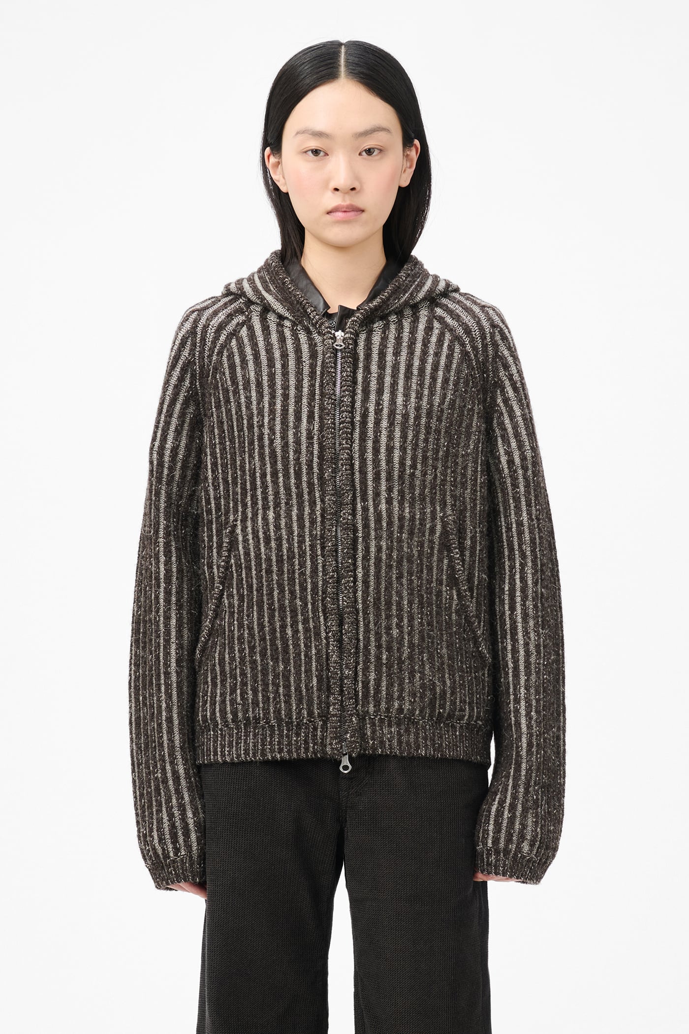 Our Legacy - Level Hood Vanise Brown Stripe Isels Wool