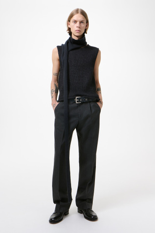 Pleaser Tank Rich Black Rustic Wool Silk