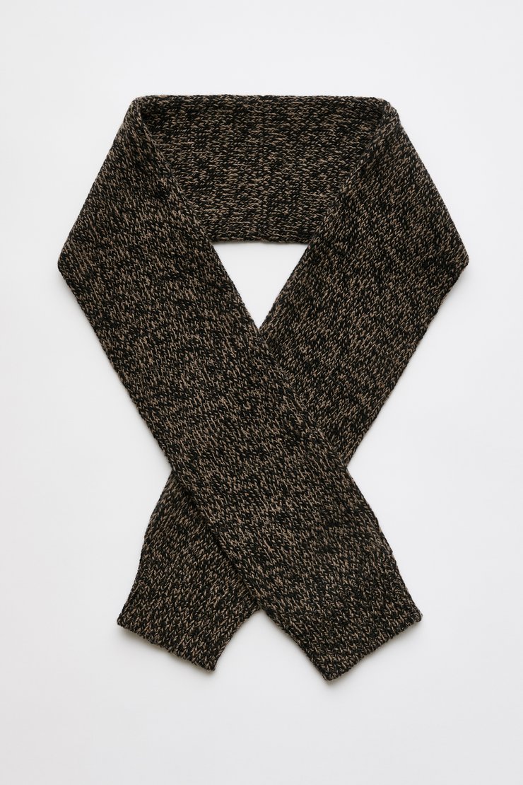 Our Legacy - Miniature Scarf Black Fuzzy Alpaca