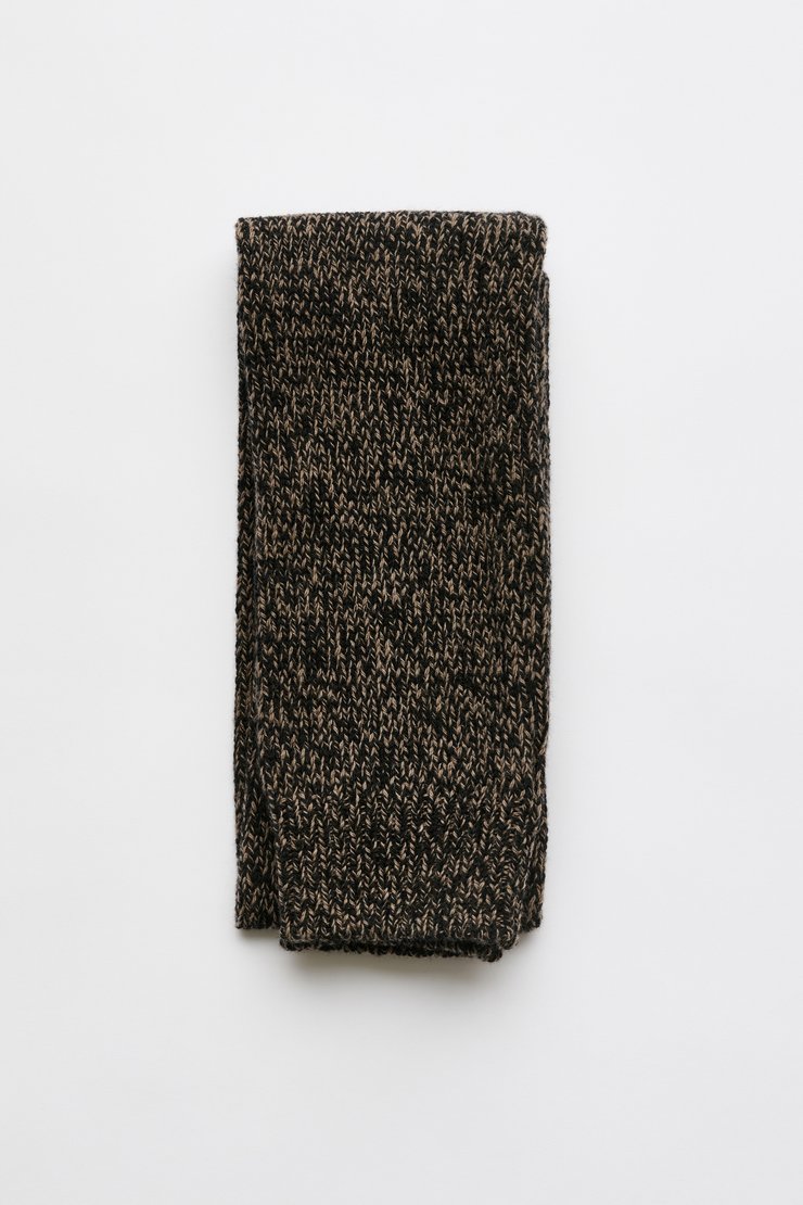 Our Legacy - Miniature Scarf Black Fuzzy Alpaca