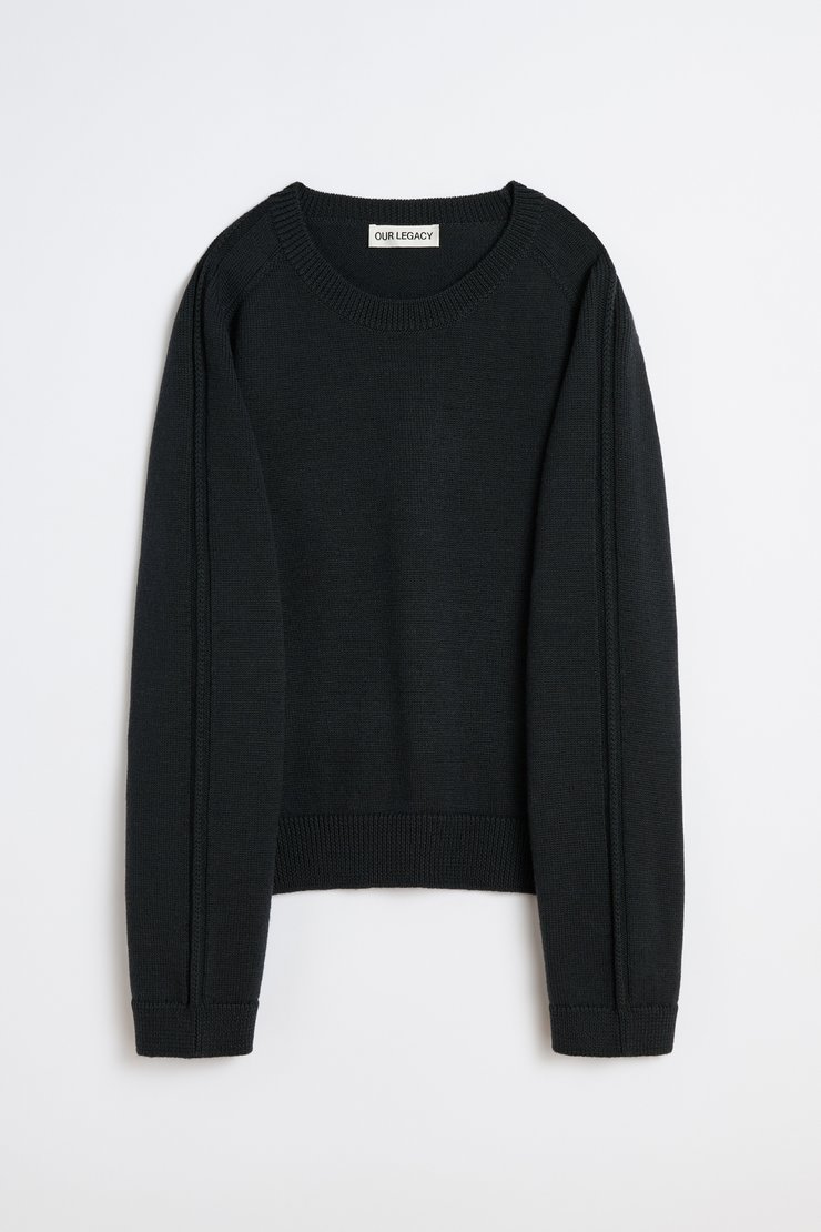 新品 OUR LEGACY TRUE ROUNDNECK 44 Our Legacy - True Roundneck University Brown Rustic Merino