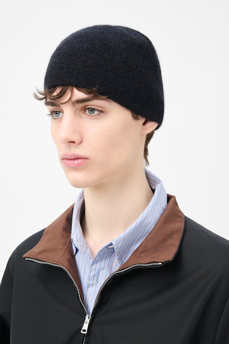 Our Legacy - Our Legacy Beanie Black Fuzzy Alpaca