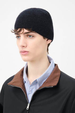 Our Legacy - Our Legacy Beanie Black Fuzzy Alpaca