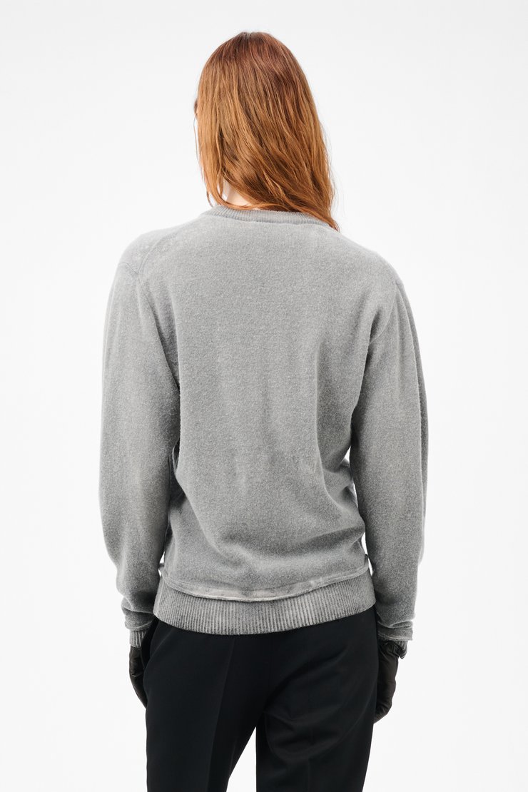 Our Legacy - Dual Cardigan Grey Spray Dye Cherub Wool
