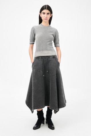 Dual Tee Grey Spray Dye Cherub Wool